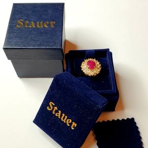 Stauer Womens Rojas Ruby Ring Size 8